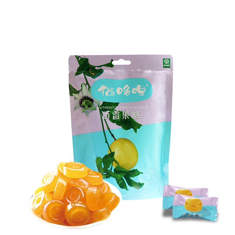 猫哆哩西番莲果派百香果糕400g 云南特产绿色蜜饯果脯零食