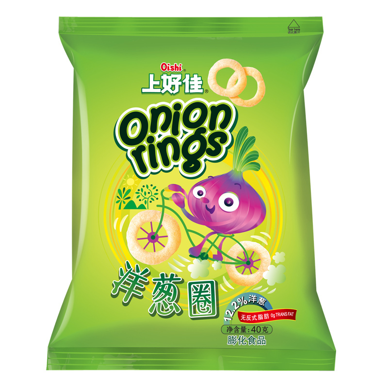上好佳 洋葱圈 40g 膨化食品网红办公室休闲零食