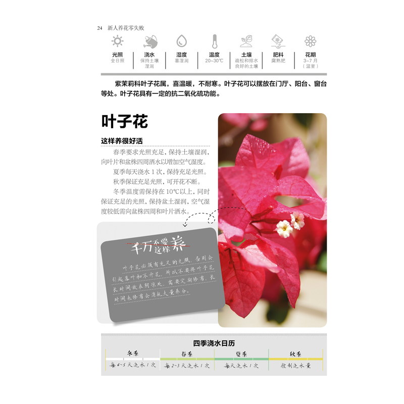 [醉染正版]新人养花零失败 养花书籍种花大全花书盆景图书大全花卉种植技术书花卉书籍养花图书大全四季养花卉养殖书籍高清大图