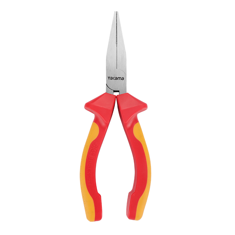 高松 takama VDE双色绝缘耐压扁嘴钳172mm*6“ v108217高清大图