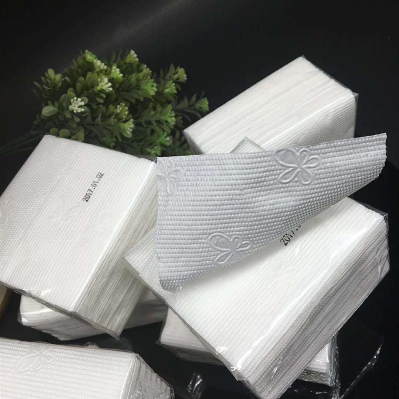 正方形小抽纸餐巾纸压花100包50包整箱纸巾饭店酒店饭馆|50包一箱(送1