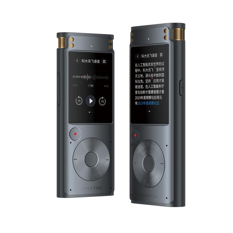 科大讯飞(iFLYTEK)SR302 AI录音笔 录音实时转写文字 高清降噪 中英翻译 多端共享 小巧机身 星空灰