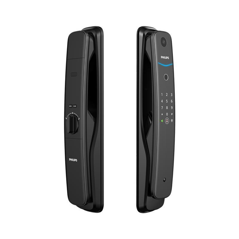 飞利浦(Philips)DDL702可视WiFi远程开锁家用推拉式智能锁 红古铜