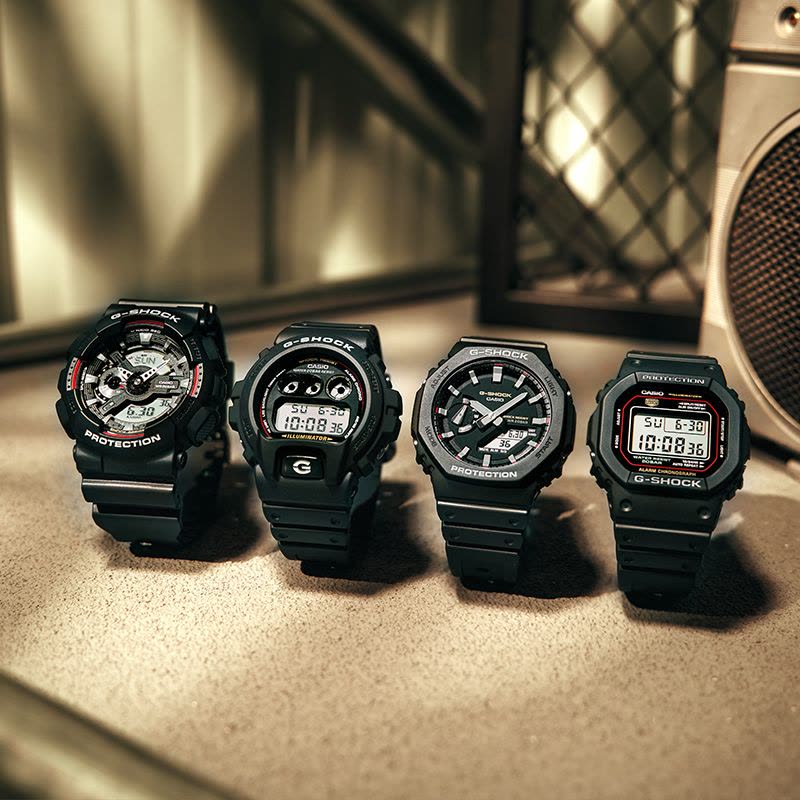 casio旗舰店卡西欧手表男款小方块G-SHOCK户外运动男士电子学生日韩石英表男DW-5600RL图片