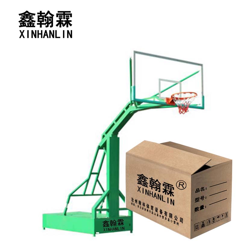 鑫翰霖 手动液压平箱篮球架XHL-L401 /个高清大图