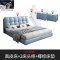 床 现代简约双人床真皮床北欧小户型榻榻米床1.8米婚床储物床主卧