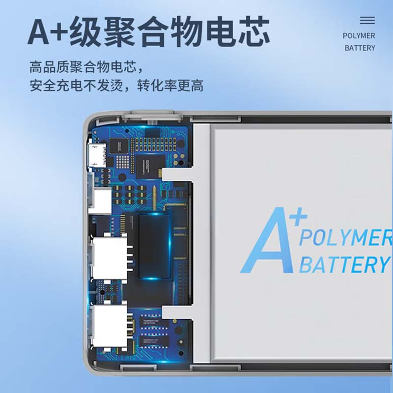 WOPOW沃品L31[ 3C认证] 大容量充电宝 10000毫安时 移动电源超薄小巧可上飞机 适用于苹果安卓高清大图