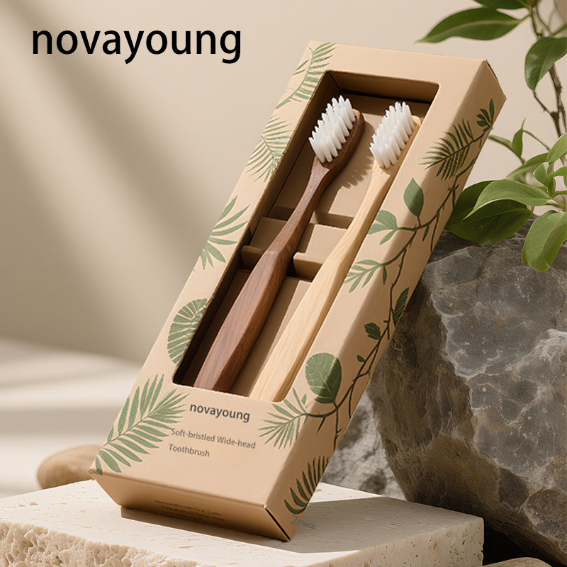 novayoungN1022纤柔软毛宽头牙刷2支装高清大图