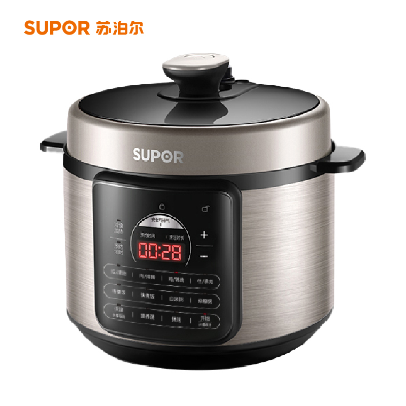 [苏宁物流]SUPOR苏泊尔 电压力锅SY-60YC505Q 焖香节能煲开盖收汁大火速热一键排压 6L高压锅