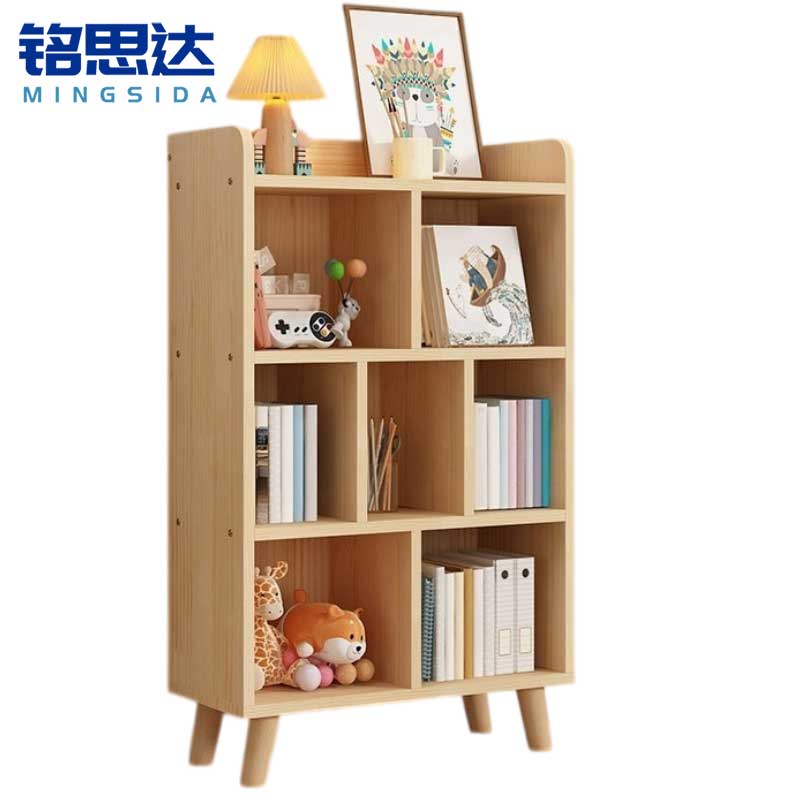 铭思达书柜三层80cm个高清大图