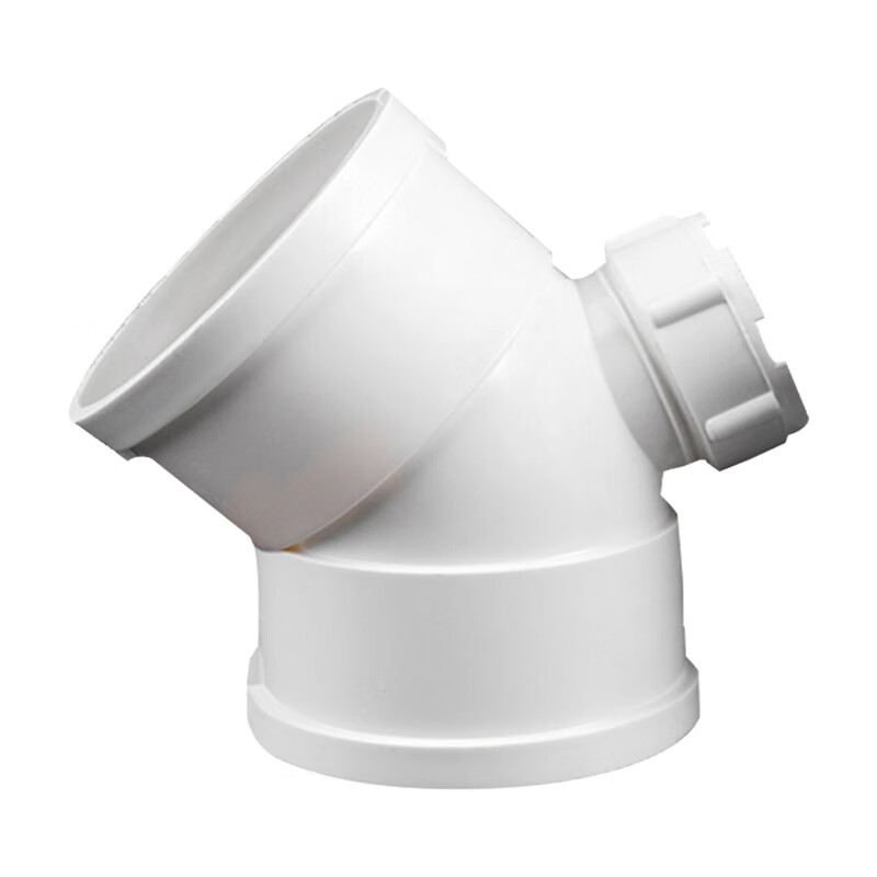 峰呈 fc-0205 pvc排水弯头45度φ50 带检查口pvc污水管下水管配件