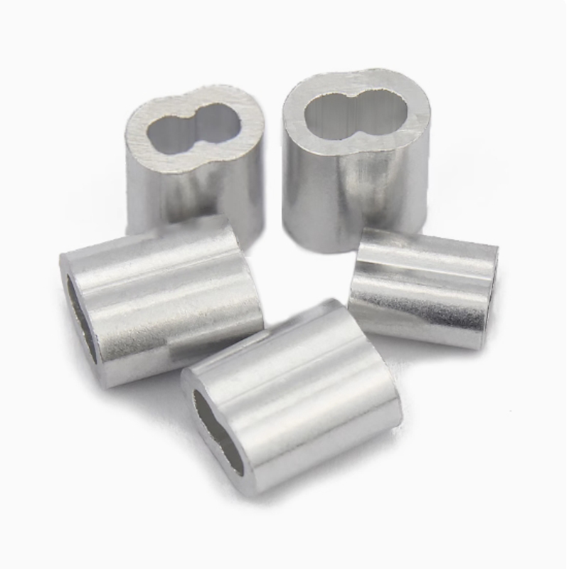 新凯益 钢丝绳用8字形铝套铝夹头 8字铝套M1.5 个高清大图