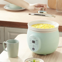 小熊(Bear)电炖锅 DDG-D20P1 绿色 2L大容量陶瓷煲汤锅全自动家用炖汤神器甜品燕窝宝宝BB辅食熬粥煮粥锅