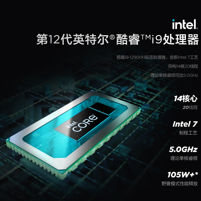 联想(Lenovo)拯救者Y9000P 2022 16英寸游戏笔记本电脑(12代 i9-12900H 16G 512G RTX3070 2.5k 165Hz)钛晶灰 畅玩电竞