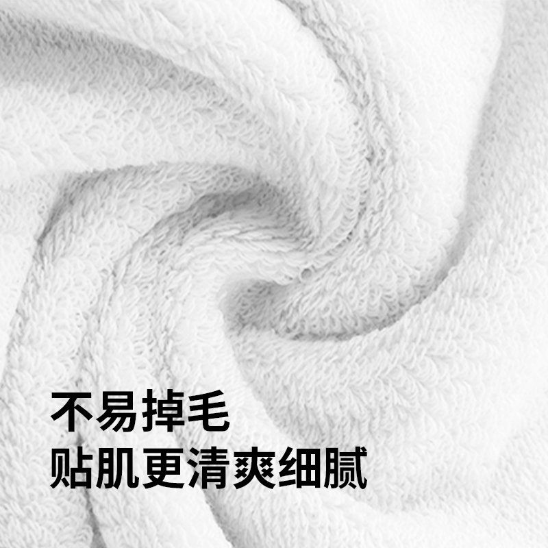 东纺拾光DF1006-02 阿瓦提长绒棉轻柔毛巾34*72cm 100g 白色 单位:条高清大图