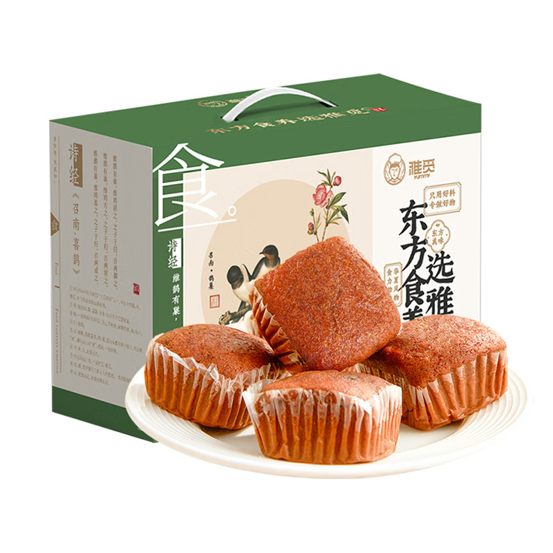 雅觅蛋糕营养早餐拔丝小吃蜂蜜美芙元气蜂蜜枣糕1000g