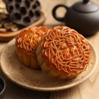 宏远月饼 广式月饼 加头单黄红莲蓉 中秋月饼礼盒 700g精装铁盒 精装铁盒装