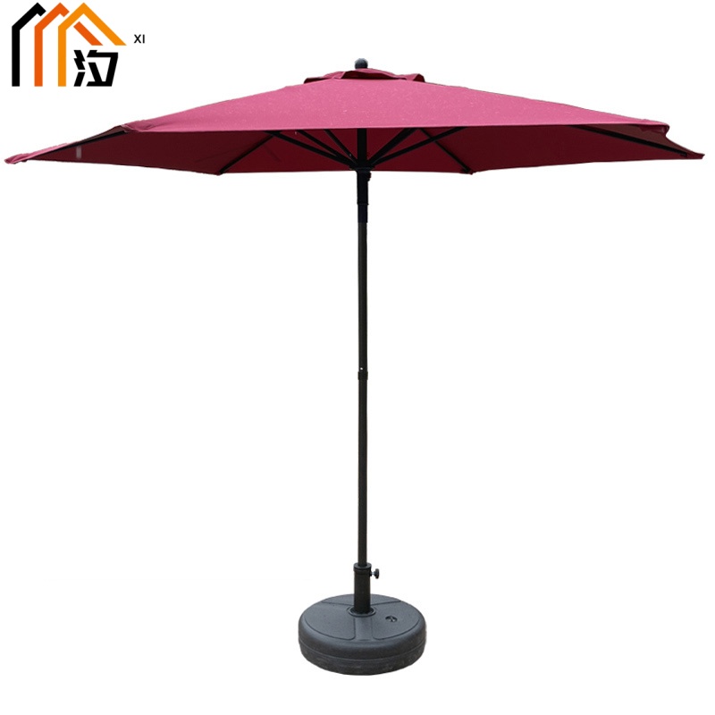 汐 庭院伞酒红色个