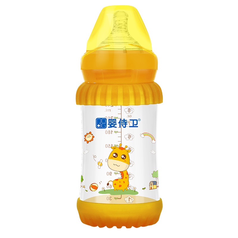 婴侍卫 宽口径玻璃奶瓶 240毫升 8安士 PP922