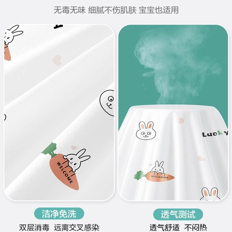 欧亿姿一次性床单被罩枕套被套双人四件套旅行装印花款灭菌[双人套装 2包]加大加厚