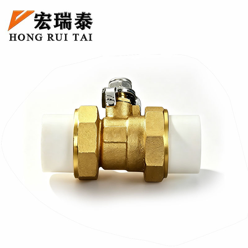 宏瑞泰 PPR双接铜球阀 32mm 个高清大图