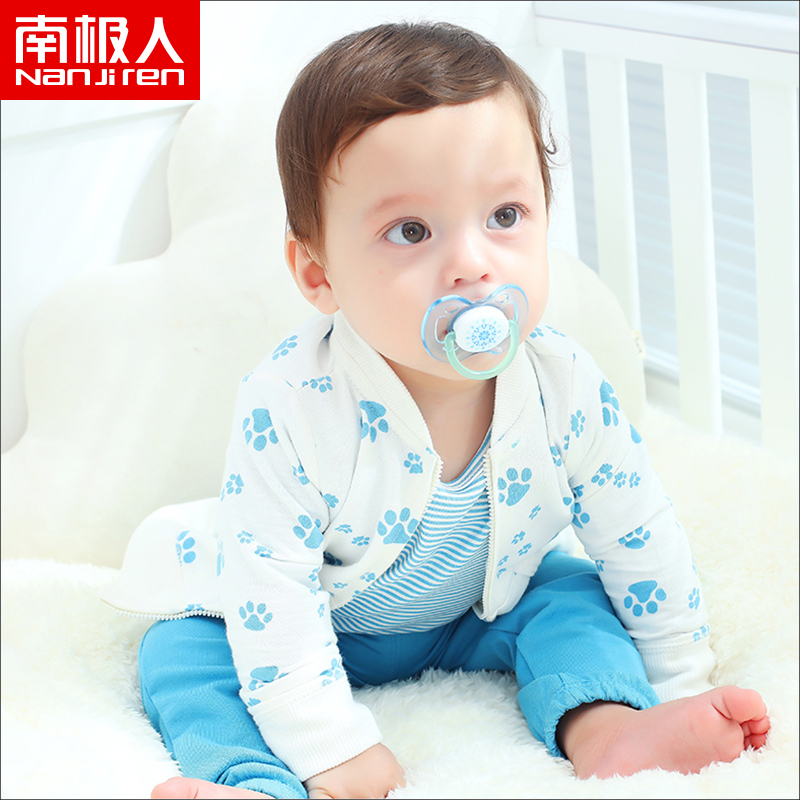 南极人婴儿连体衣新生儿秋冬哈衣宝宝爬服套装
