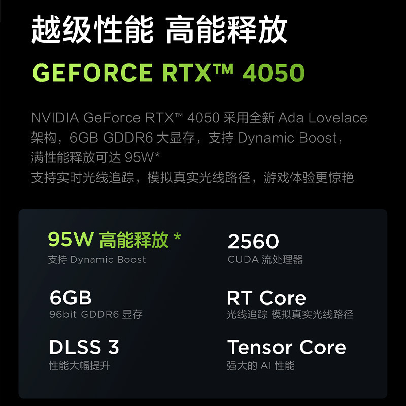 联想(Lenovo)GeekPro G5000 15.6英寸电竞游戏本笔记本电脑(R7-7840H 16G 512G RTX4050 2.5k 165Hz100%sRGB)钛晶灰