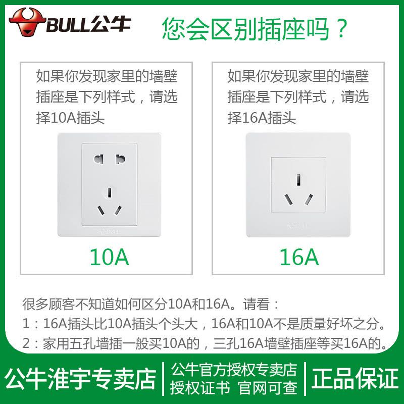 10A插头(16A+10A)插孔、606D-0.5m 空调专用大功率插座转换器 16A安接拖线板带三孔延长插排插板图片