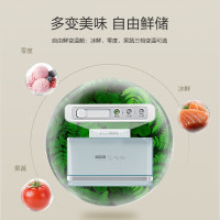 美的冰箱 BCD-433WGPM 十字对开门冰箱 433升大容量家用冰箱 温湿精控 铂金净味 三挡变温舱 纤薄机身