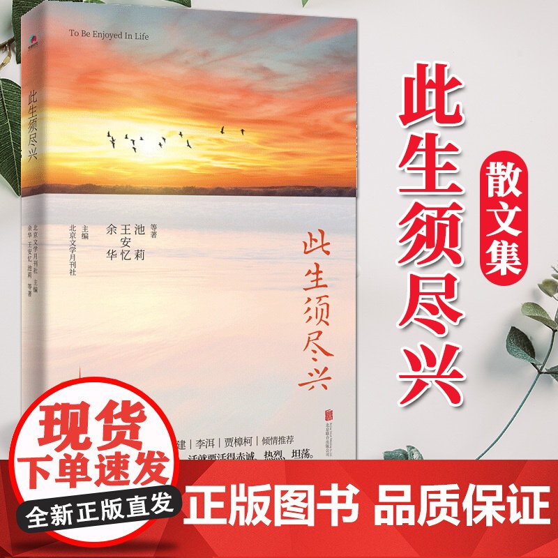 此生须尽兴 散文集(2020) 北京联合出版 《北京文学》当代文学经典作品集高清大图