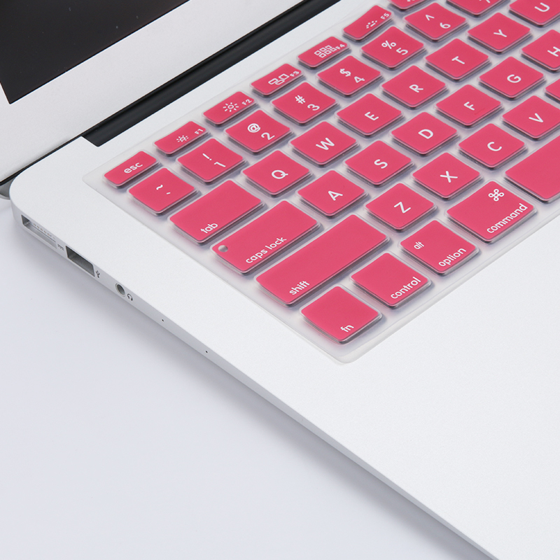 HIGE/苹果笔记本键盘膜 Mac/pro/air键盘膜 新款13/15Touchbar通用 粉红色