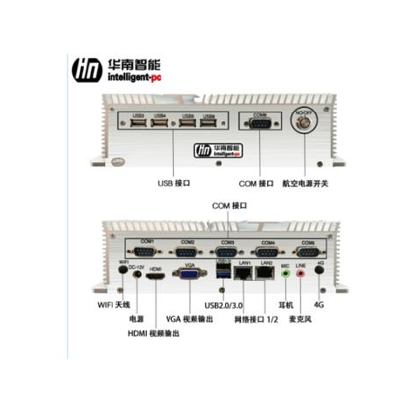 特浦朗克 华南智能工控机 I5/3317U处理器/内存4G/128G固态硬盘/双网口/ 支持XP