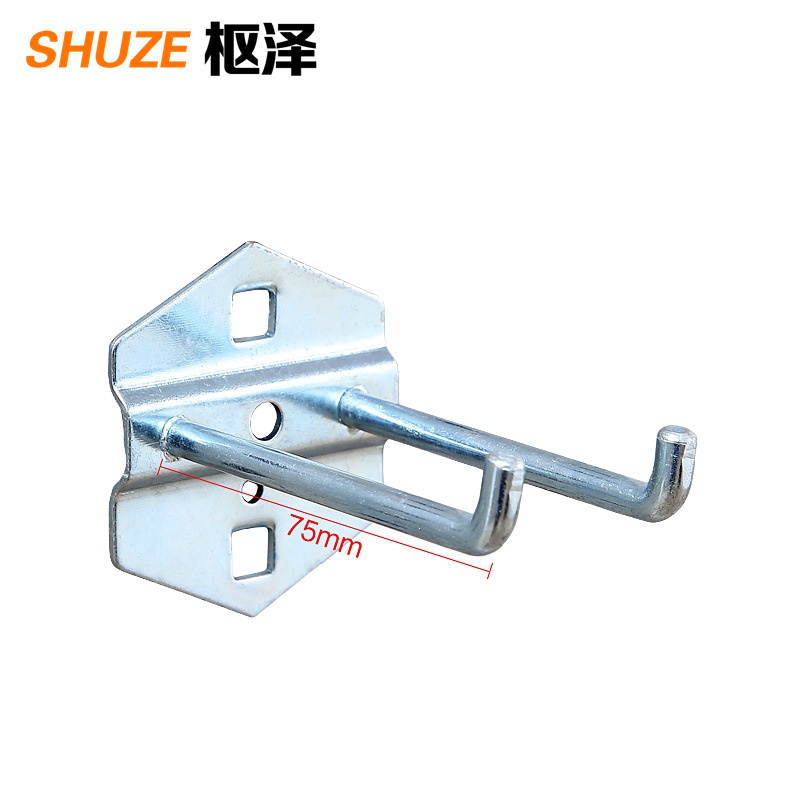 枢泽 工具挂钩 双直75mm(5个装) 包高清大图