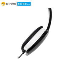 Edifier/漫步者 K680电脑头戴式耳麦带话筒音乐3.5mm插孔有线耳机 高光黑