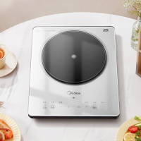 美的(Midea)电磁炉MC-E22B20火锅炉大功率家用猛火爆炒耐用面板多功能智能定时九档火力3D悬浮大火电磁灶