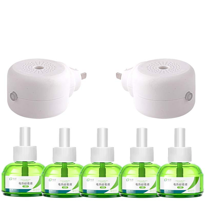 皎洁 电热蚊香液 5液2器 组