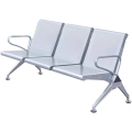 臻远ZY-JCY-08连排椅机场椅公共座椅等候椅 加厚银色机场椅三人位