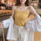 波迷娜(BOMINA)小吊带背心女2021春夏新款外穿内搭春夏百搭针织美背吊带背心外穿韩版打底内搭无袖修身显瘦上衣女潮
