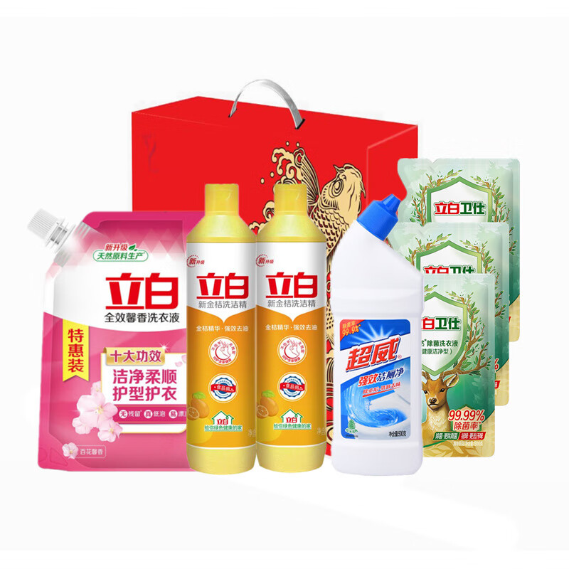 苏宁 立白 清洁洗护组合套装彩盒装-A款(偏远地区不发货,起订量:5)