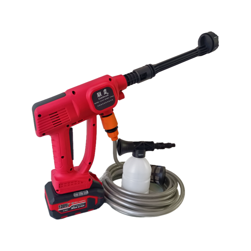 联岚锂电便携式高压水枪清洗机洗车机/套 4.0AH两电一充