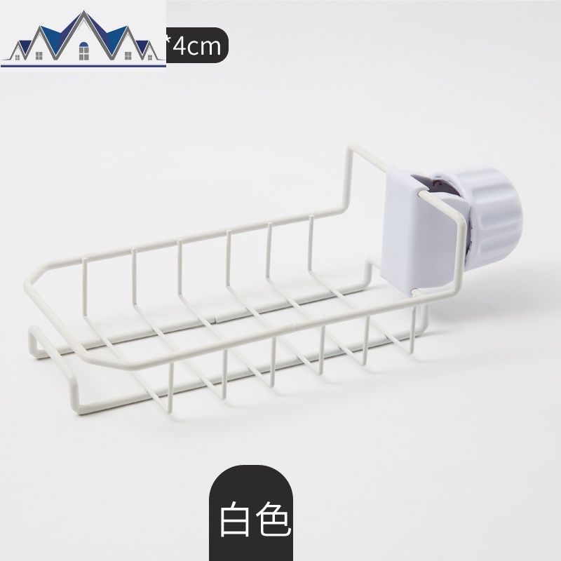 厨房用品不锈钢水洗碗沥水篮收纳架子神器家用大全_1_748 【铁艺】经典珍珠白.