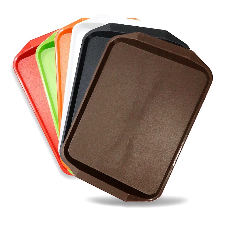 蔚岸 取餐盘 茶水盘 托盘 端菜盘 收纳盘(多色可选)432*302mm /个 棕色