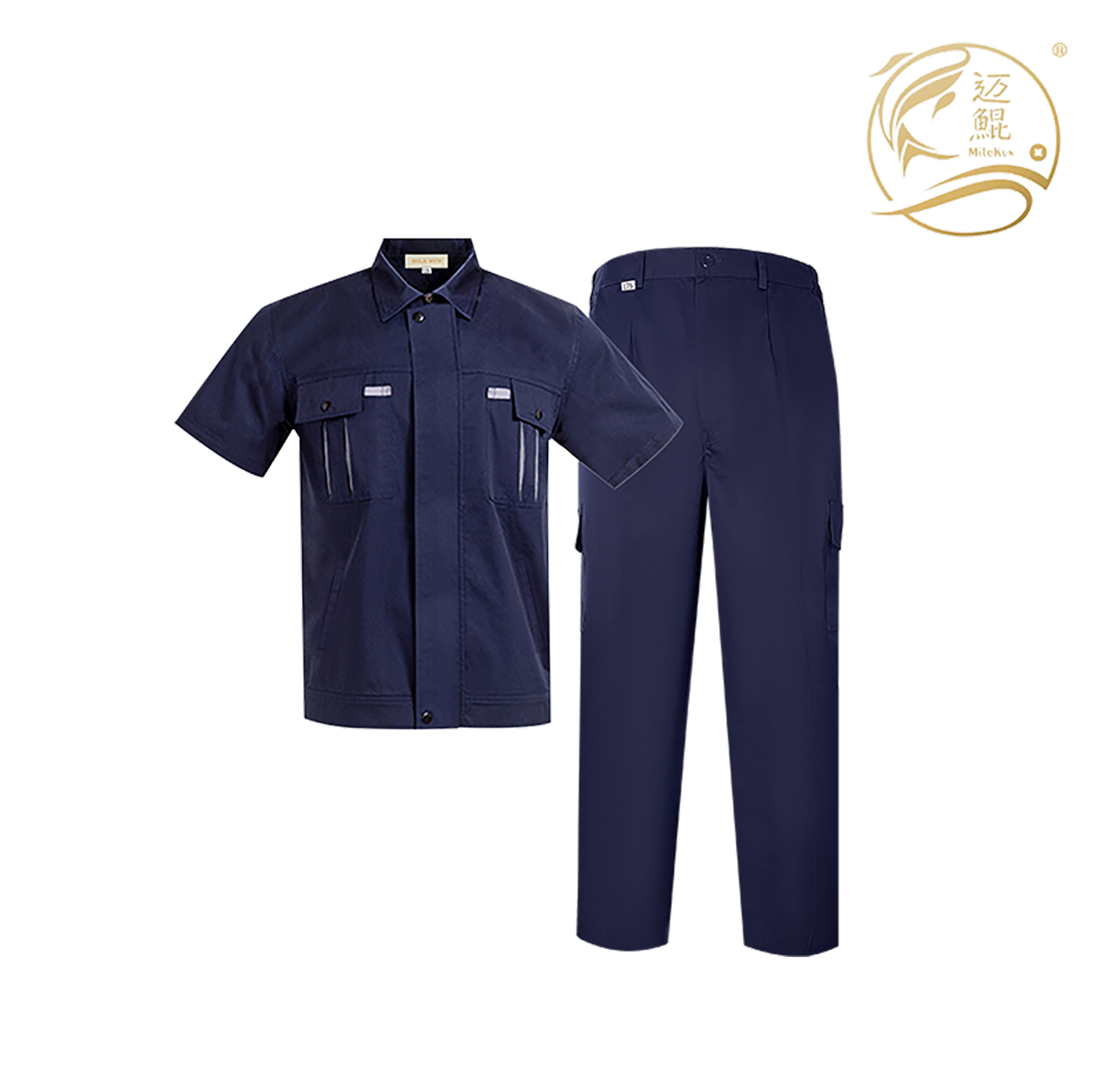 迈鲲涤棉夏季工作服B06032500高清大图