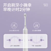 左点电动牙刷水柔粉成人声波全自动男女专用智能充电情侣礼物套装口腔健康