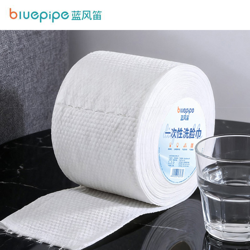 蓝风笛 一次性洗脸巾 72卷 箱高清大图