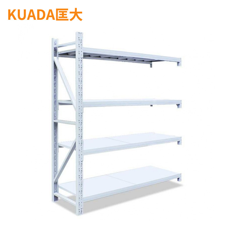 匡大中型货架白色多层仓储货架置物架 KDH3015高清大图