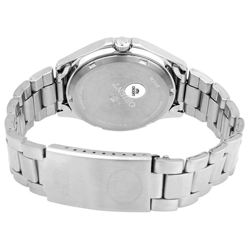 东方双狮orient男士机械表白色表盘钢带男士自动机械表raab0f12s