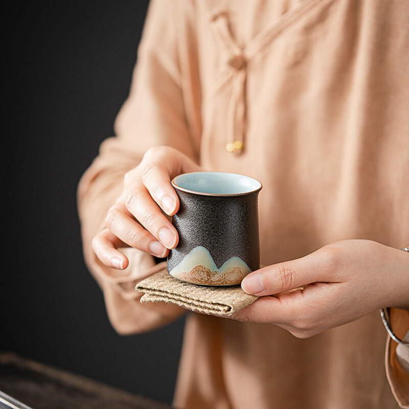 苏氏陶瓷(SUSHI CERAMICS) J0564 远山茶具一壶六杯 七件套 (单位:套)高清大图
