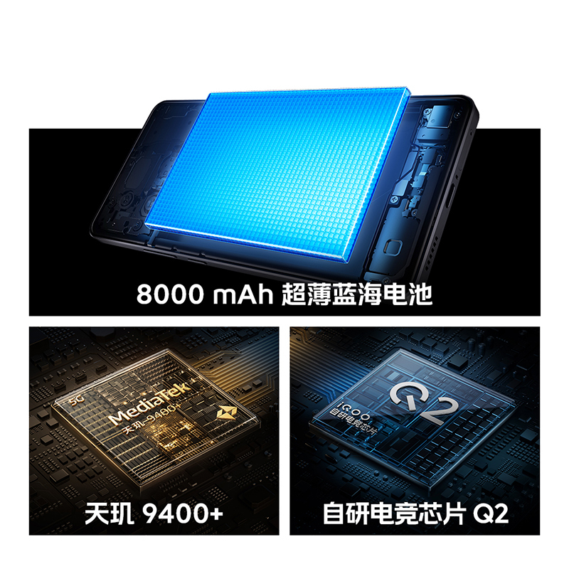 [全新]iQOO Z10 Turbo+ 云海白 12GB+256GB 天玑9400+ 5G芯 8000mAh蓝海大电池 90W快充 双卡手机高清大图
