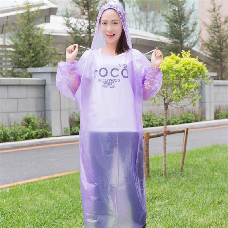 递乐(DiLe)成人加厚一次性雨衣单人徒步雨衣套装男女通用无毒户外雨披 一件装雨衣